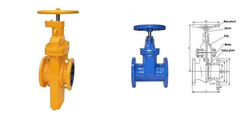 Non-rising stem slab gate valve (2)