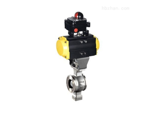 FM600-Q5 Series Pneumatic V Type Butt Clamp Ball Valves